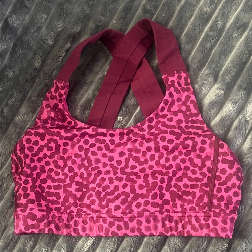 lululemon athletica Pink and Burgundy Sports Bra